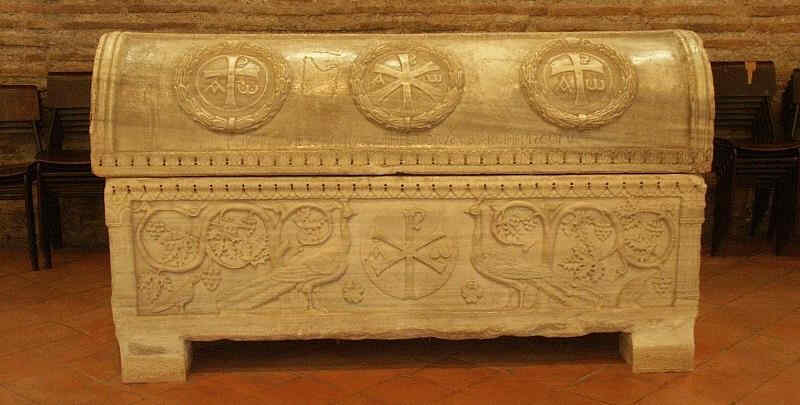 Sarcophagus in Ravenna - side